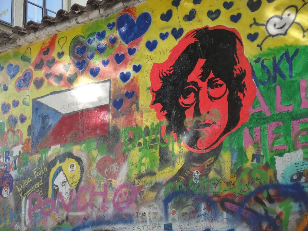 Lennon Wall. Prague