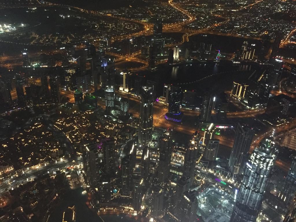 Burj Khalifa's view from the 148th-floor observation deck